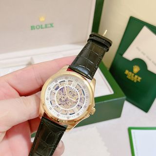 Đồng hồ da rolexxx nam chạy cơ