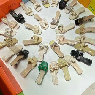 Dép nữ gót vuông kiểu tiểu thư sỉ giá xưởng