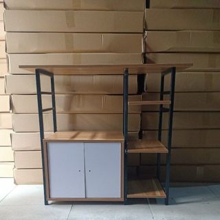 KỆ BẾP, Vi sóng 2 gian, 3 tầng MDF khung sắt