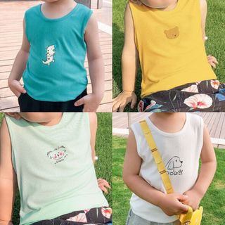 Áo thun trẻ em ba lỗ sát nách cotton thoáng mát in hoạt hình dễ thương Magickids Quần áo trẻ em AO22022 giá sỉ