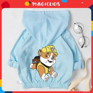 Áo khoác chống nắng, chống tia UV chất đũi thoáng mát cho bé in hình chú chó cứu hộ Magickids Quần áo trẻ em AO22014 giá sỉ