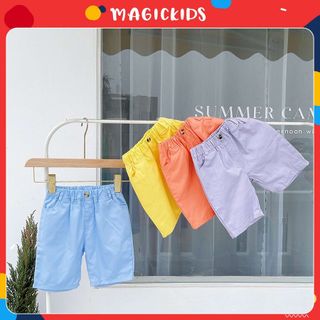 Quần áo trẻ em Magickids quần short đùi kaki cho bé trai từ 1-7 tuổi nhiều màu cho bé đi học đi chơi QĐ22007 giá sỉ