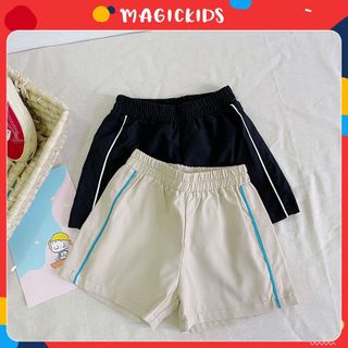 Quần đùi cho bé trai 1 2 3 4 5 6 7 tuổi chất kaki size đại 9-30kg Magickids Quần áo trẻ em mùa hè đi học đi chơi QĐ22003 giá sỉ