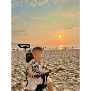 Bộ đồ bé trai 1-7 tuổi size đại cho bé đi biển đi chơi họa tiết hoa lá thoáng mát Magickids Quần áo trẻ em
