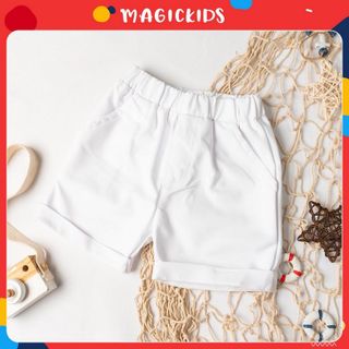 Quần short đùi kaki cho bé trai 2 3 4 5 6 7 tuổi từ 7-30kg Magickids Quần áo bé trai QĐ20001 giá sỉ