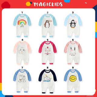 Bộ body dài tay in họa tiết hình thú đáng yêu BL20011 - MAGICKIDS giá sỉ