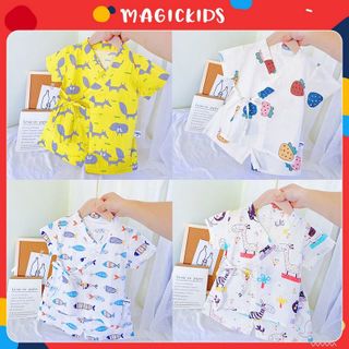 Bộ đồ ngủ cộc tay họa tiết hoạt hình dễ thương cho bé BR21001 - MAGICKIDS giá sỉ