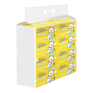 Khăn giấy bỏ túi Minibear 210 tờ 4 lớp 1 cây 8 gói