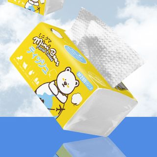 Khăn giấy bỏ túi Minibear 210 tờ 4 lớp 1 cây 8 gói