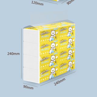 Khăn giấy bỏ túi Minibear 210 tờ 4 lớp 1 cây 8 gói