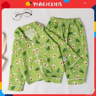 Bộ đồ ngủ Pyjama dài tay họa tiết cho bé gái BR20017 - MAGIC KIDS giá sỉ