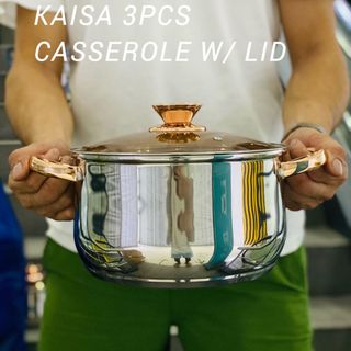 Bộ Nồi Inox 3 Sản Phẩm 6 Chi Tiết Kaisa Villa (W2004) - Sỉ SLL
