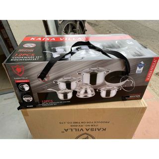 Bộ nồi kaisa villa 6 món 12 chi tiết kv6666, dùng cho mọi loại bếp - buôn sỉ sll. lh mây giá sỉ