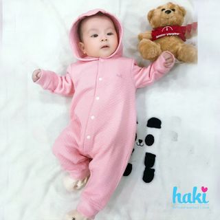 Bộ body cho bé vải sợi tre chần bông cao cấp HAKI hàng xuất khẩu Canada- BB015