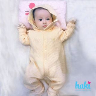 Bộ body cho bé vải sợi tre chần bông cao cấp HAKI hàng xuất khẩu Canada- BB015