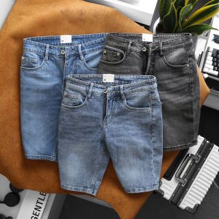 Quần short Jean Nam, quần jean đùi chất jean co giãn xịn sò dày dặn size từ 50kg-85kg giá sỉ