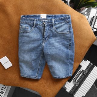 Quần short Jean Nam, quần jean đùi chất jean co giãn xịn sò dày dặn size từ 50kg-85kg