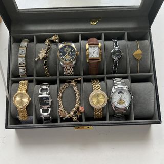 Hộp Đồng Hồ 12 Cái Chất Liệu Cao Cấp Gối Nhung - Đồng Hồ Đeo Tay
