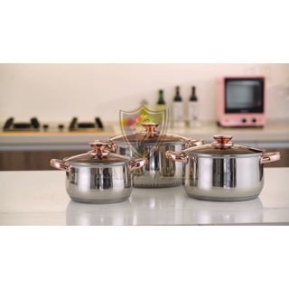 Bộ nồi 3 món inox 304 cc Kaisavilla W-2004