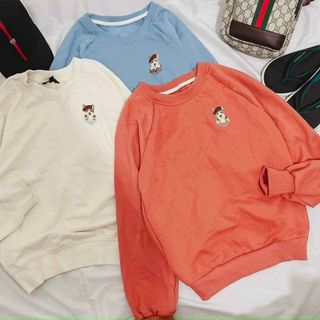 Áo sweater thêu chó cute