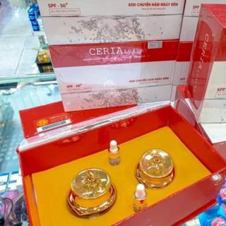 Bộ ₫ôi chuyên nám ngày đêm CERIA luxuly tặng hai serum dưỡng ngày đêm (giá bao bì 886k)