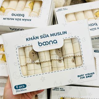 Set hợp 6 khăn Boona cho bé - SuuHouse