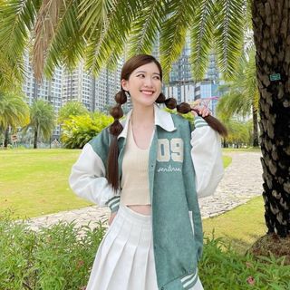 Áo khoác nhung thêu logo 09 form dưới 68kg