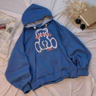 Áo hoodie tay phồng in ANDIMAN form dưới 70kg