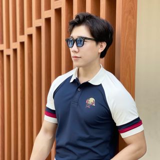 ÁO POLO NAM PHỐI TAY IN HÌNH HOKO