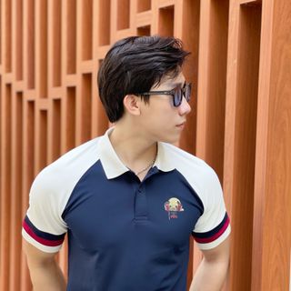 ÁO POLO NAM PHỐI TAY IN HÌNH HOKO