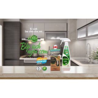 {Combo 3 ống} Chai xịt lau chùi dầu mỡ KITCHEN KLEEN sinh học biến dầu mỡ thành nước, bếp sạch bong, không hóa chất