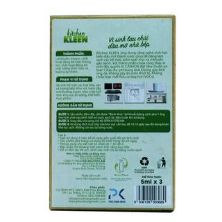 {Combo 3 ống} Chai xịt lau chùi dầu mỡ KITCHEN KLEEN sinh học biến dầu mỡ thành nước, bếp sạch bong, không hóa chất
