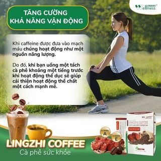 Cà phê sức khỏe Lingzhi Coffee giúp cơ thể xóa tan cảm giác mệt mỏi, uể oải 20 gói