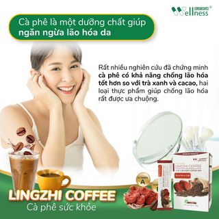 Cà phê sức khỏe Lingzhi Coffee giúp cơ thể xóa tan cảm giác mệt mỏi, uể oải 20 gói