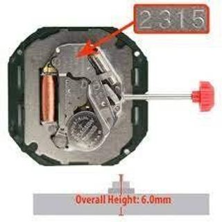 LÕI MÁY 2315 - 1 LỊCH - 3 KIM. MÁY KẸP ( XEM LỊCH 3H-6H )