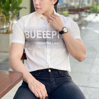 SƠ MI ĐŨI NGẮN TAY IN LOANG
