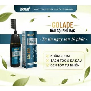 Dầu Gội Phủ Bạc GoLaDe - Dầu Gội Thảo Dược Đen Tóc ,Giúp Tóc Bóng Mượt Sạch Gầu 200ml