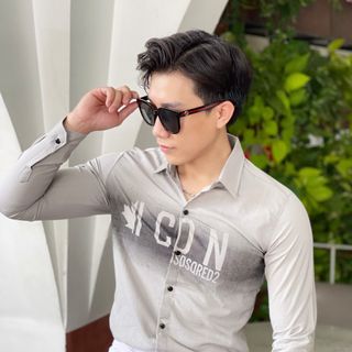 SƠ MI DÀI TAY NAM VẢI ĐŨI IN LOANG HOT