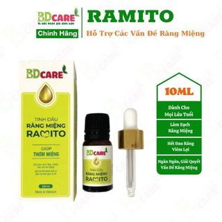 Tinh dầu răng miệng Ramito - làm sạch, tạo hơi thở thơm mát, phòng ngừa và hỗ trợ các vấn đề răng miệng giá sỉ