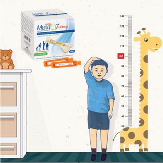 Thực phẩm bổ sung canxi Phát Triển Chiều Cao MIDU Mena Q7 180mg kết hợp cùng Vitamin D3 và Q7 hàm lượng cao