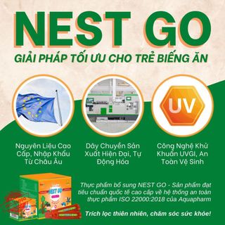 Thực phẩm bổ sung dinh dưỡng Nest Go - Kích Thích Trẻ Ăn Ngon, hết biếng ăn, tăng cường hấp thu dưỡng chất