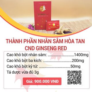Bột Nhân Sâm Hòa tan CANADA CND Gingseng - Dòng sâm có tính mát ohù hợp cơ địa người VN