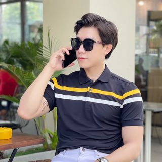 THUN POLO PHỐI CHẠY DÂY NGANG MẪU MẶC NHÀ HOKO