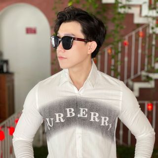 SƠ MI DÀI TAY NAM IN CHỮ LOANG MÀU