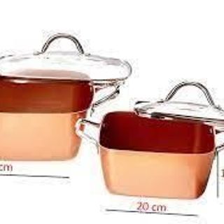 Nồi vuông Super Chef kèm nắp kính 24cm (Kiện 6 cái)