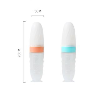 Bình thia ăn dặm silicon cao cấp CkBebe
