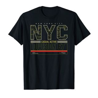 Áo thun cotton unisex HTFashion in hình nyc