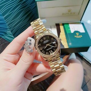 ĐỒNG HỒ ROLLEX VIỀN HỘT LA MÃ NỮ