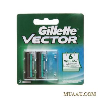 Bộ 2 Dao Cạo Gillet Vector Plus 2 Lưỡi Kép Chính Hãng Công Ty Giá Rẻ! MuaAu Mall Sỉ Lẻ