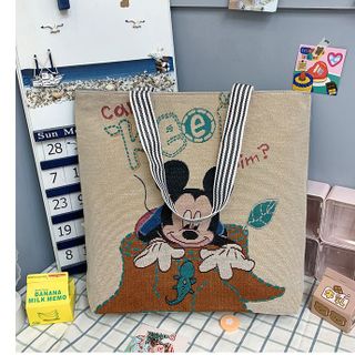 Bộ sưu tập Túi tote hình Mickey phong cách Hàn quốc, túi vải nữ đeo vai